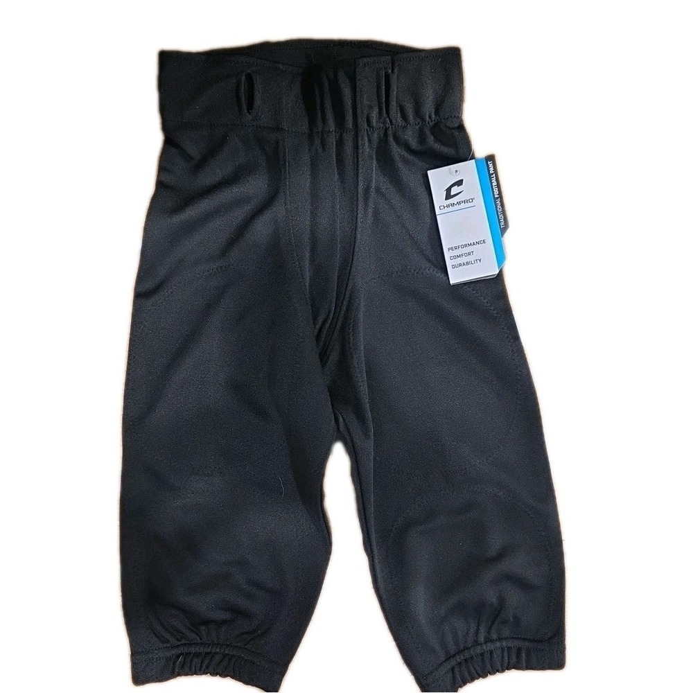 NEW Champro Baseball Pants‎ Athletic Elastic Waist Stretch Youth Size XL Black